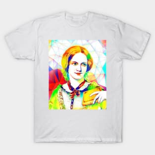 Charlotte Bronte Colourful Portrait | Charlotte Brontë Artwork 12 T-Shirt